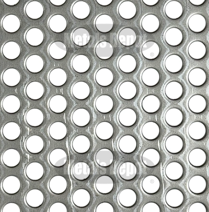 Plaque Métallique Perforée En Acier Inoxydable 304 - 19.7x9.8 Pouces - Idéale Pour Bricolage, Ventilation