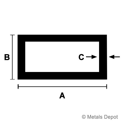 MetalsDepot® Aluminum Rectangle Tube Shop Online!