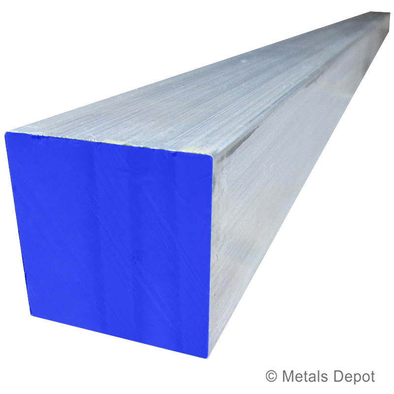Aluminium 1 1/2"square bar x 100mm long 
