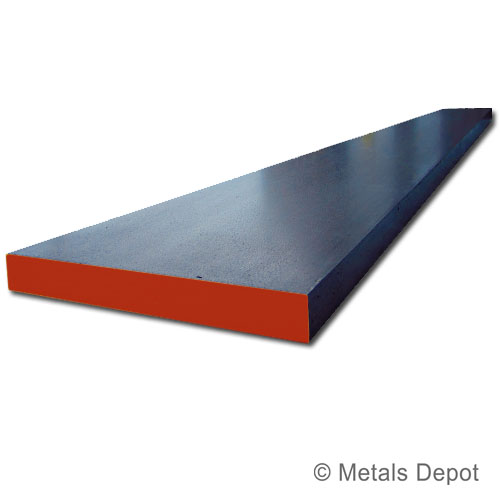 Alloy 1018 L Unpolished 3-1/2 W X 3 ft Carbon Steel Rectangular Bar Stock 0.250 Thick 