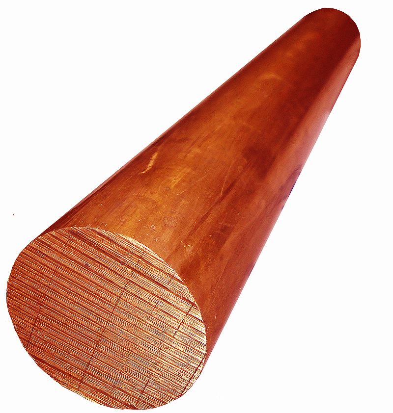 1 Pc. 101 Copper Round Rod.750 Diameter x 1 Ft Length 