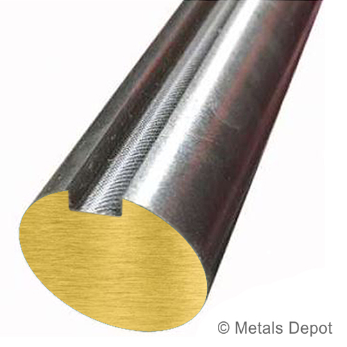 Diameter 3/8 Aluminum Keyed Shaft Length 12 