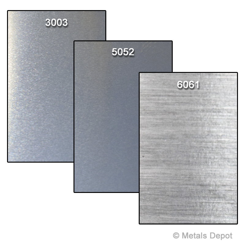 1/8" x 3" x 3" Aluminum Plate 5052 Aluminum 11gauge .125" 