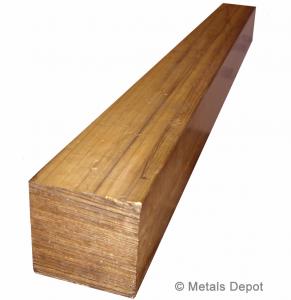 1/4" x 4" x 4" C360 BRASS FLAT BAR square Solid .25" Plate Mill Stock 6mm 