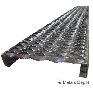 60 Length x 9-1/2 Width x 2-1/2 Depth 3242512-60 Grip Strut Channel 12 Gauge Galvanized Steel 4-Diamond Plank Safety Grating