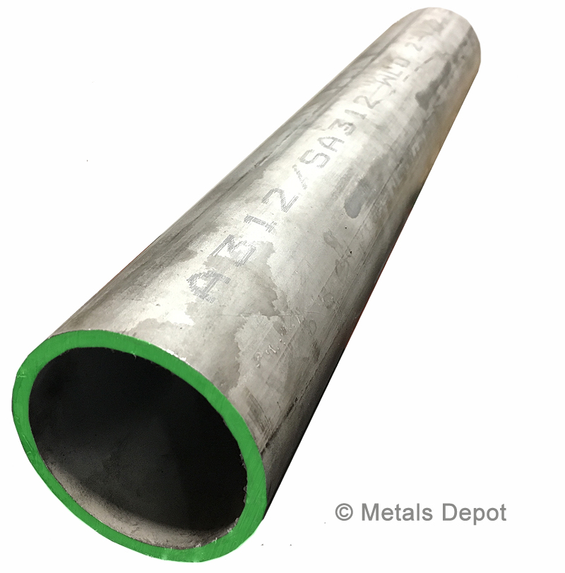 10 NPS Schedule 40 10.75 OD, Online Metal Supply 304 Welded Stainless Steel Pipe 12 inches Long 