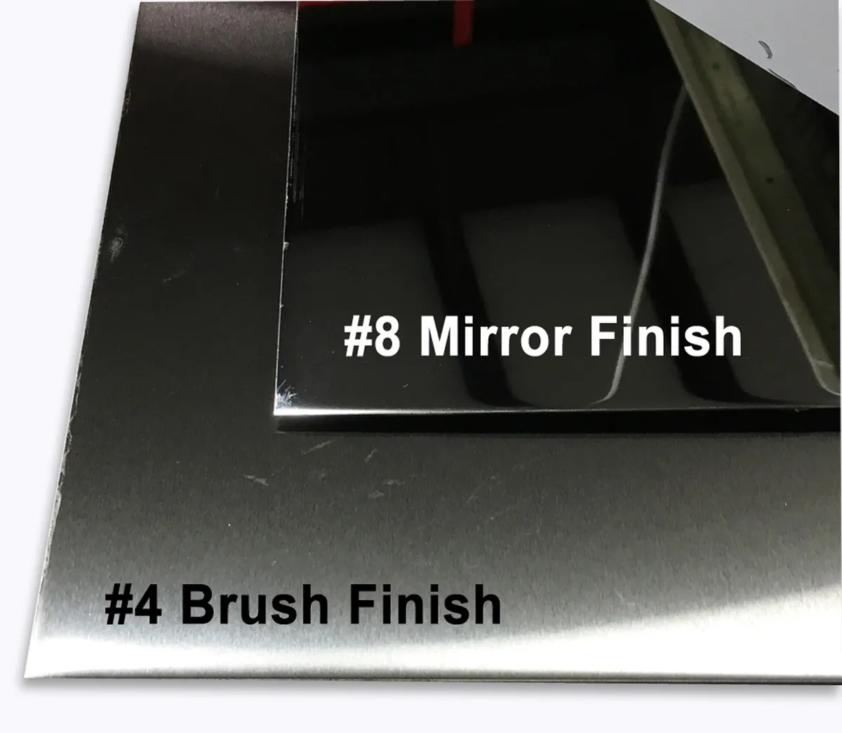 75mm Mirror Polished Stainless Steel Door Push Finger Metal Plate Cover 8 Length 