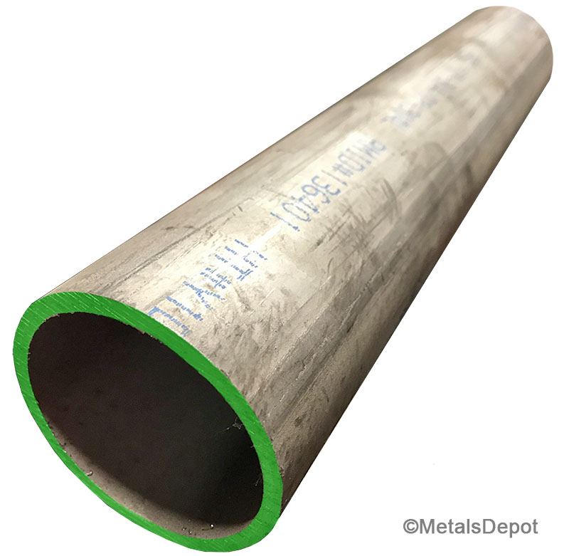 4" OD x 1" Wall x 24" long 304 Stainless Steel Round Tube Seamless 