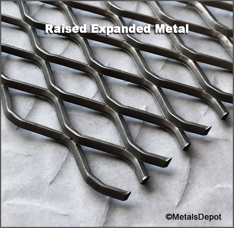 Online Metal Supply Steel Expanded Metal Flattened Sheet 1/2#16.050 x 24 x 24 Galvanized
