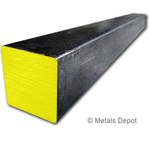 1 x 940mm Length 20mm x 20mm Mild Steel Solid Square Bar Black