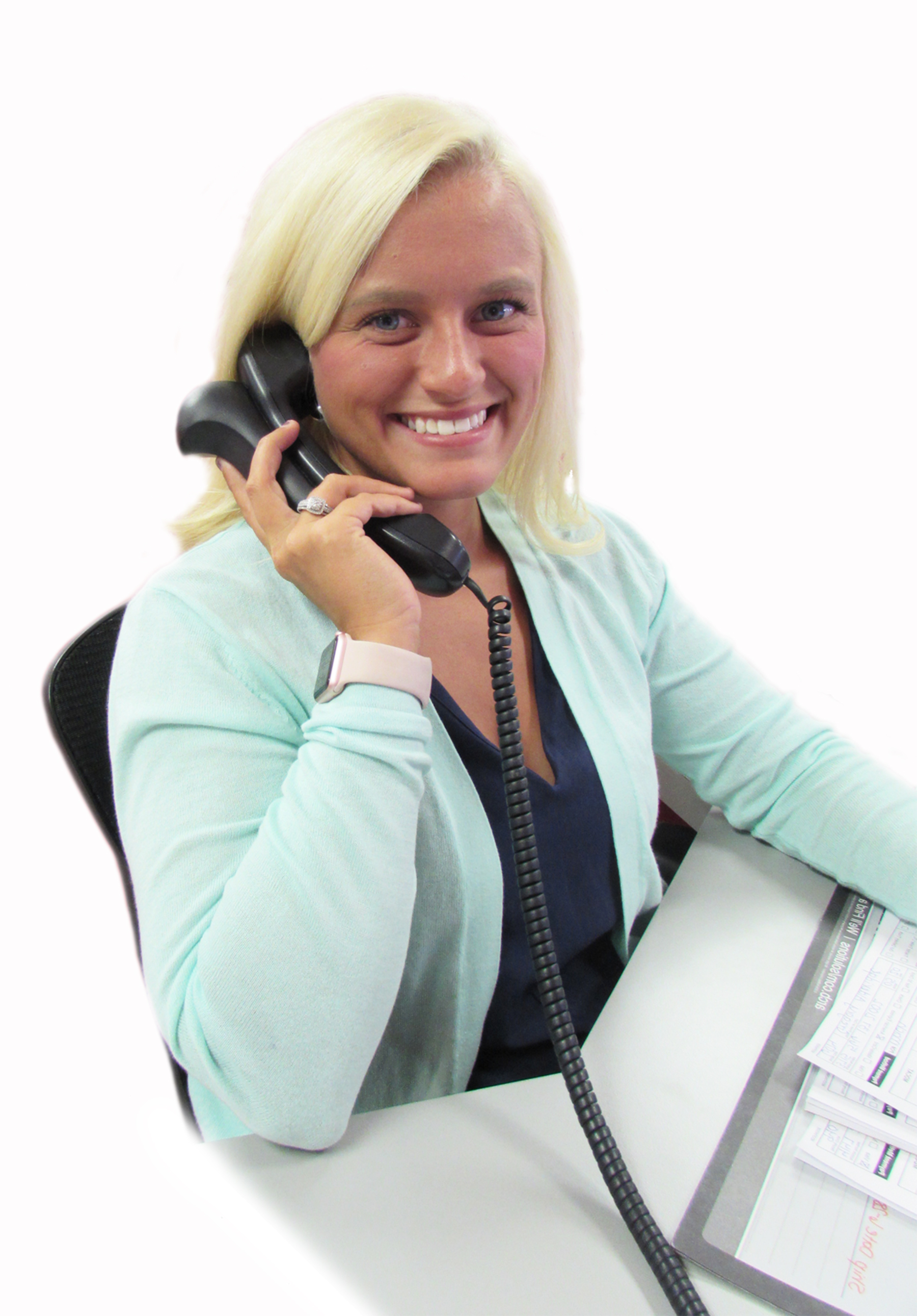 a woman talking on the phone