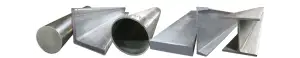 Collage of the various galvanized steel products.