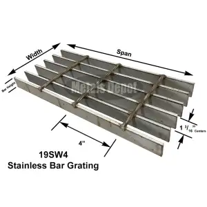 19SW4 Stainless Bar Grating
