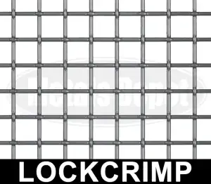 Lockcrimp Woven Steel Wire Mesh