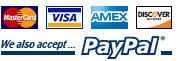 Pay with Credit Card or PayPal