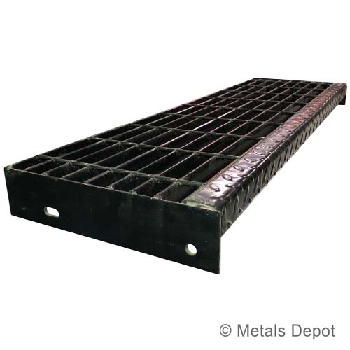 Metals Depot® 11/4" x 3/16" Steel Grating Stair Tread Smooth