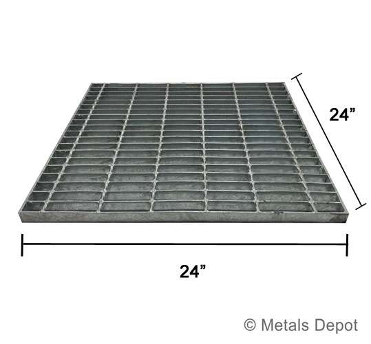 Metals Depot®  Grate Plates - Heavy Duty Steel Driveway & Road Grates