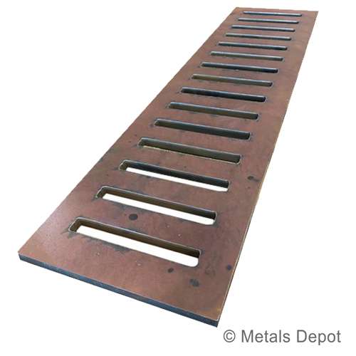 Metals Depot®  Grate Plates - Heavy Duty Steel Driveway & Road Grates