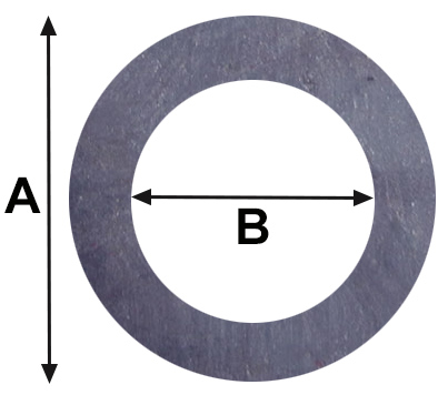 1/4 thick - Steel Ring Plate